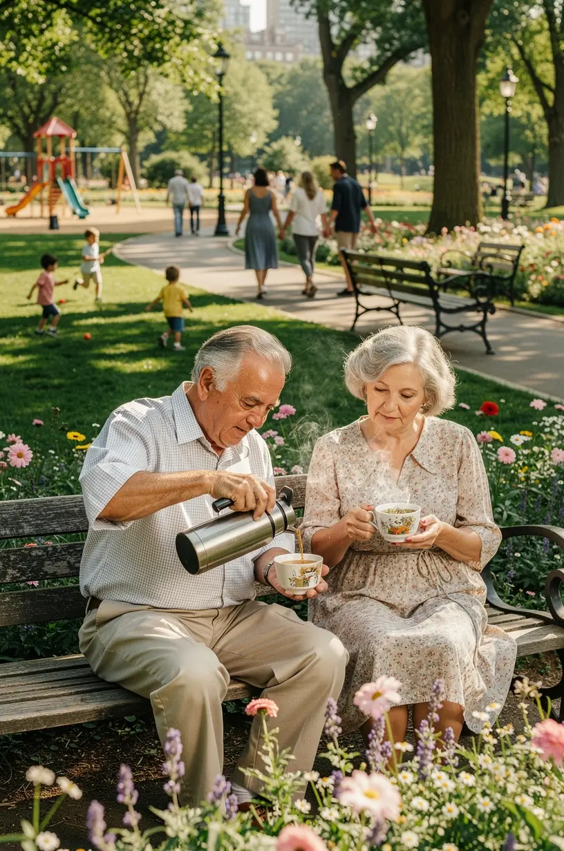 Moteris skaitanti receptų knygą apie vaistažolių arbatos naudą ir skonį.
